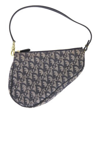 dior Dior Diorissimo Pochette Saddle Bag in Navy - Navy. Size all. | FWRD 