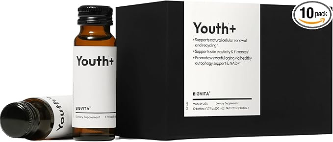 BIGVITA Youth+ | NAD+ Shots for Anti-Aging, Energy, Skin & Hair Health, Cognitive Support | Ready... | Amazon (US)