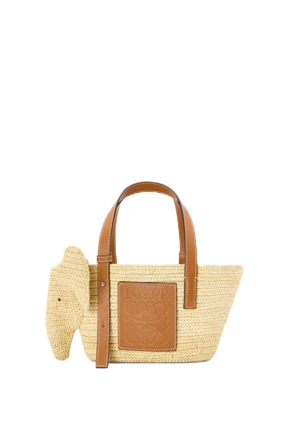 Loewe Women's Small Elephant Basket in Nattan | A546T37X01 | LOZURI