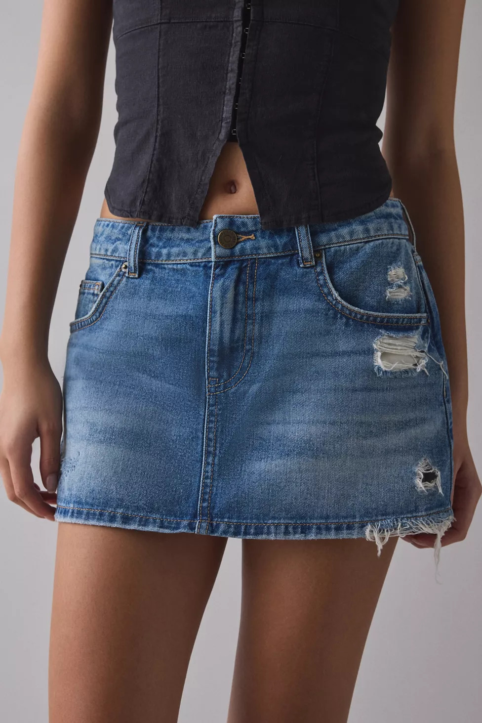 BDG Onna Denim Micro Mini Skirt | Urban Outfitters (US and RoW)