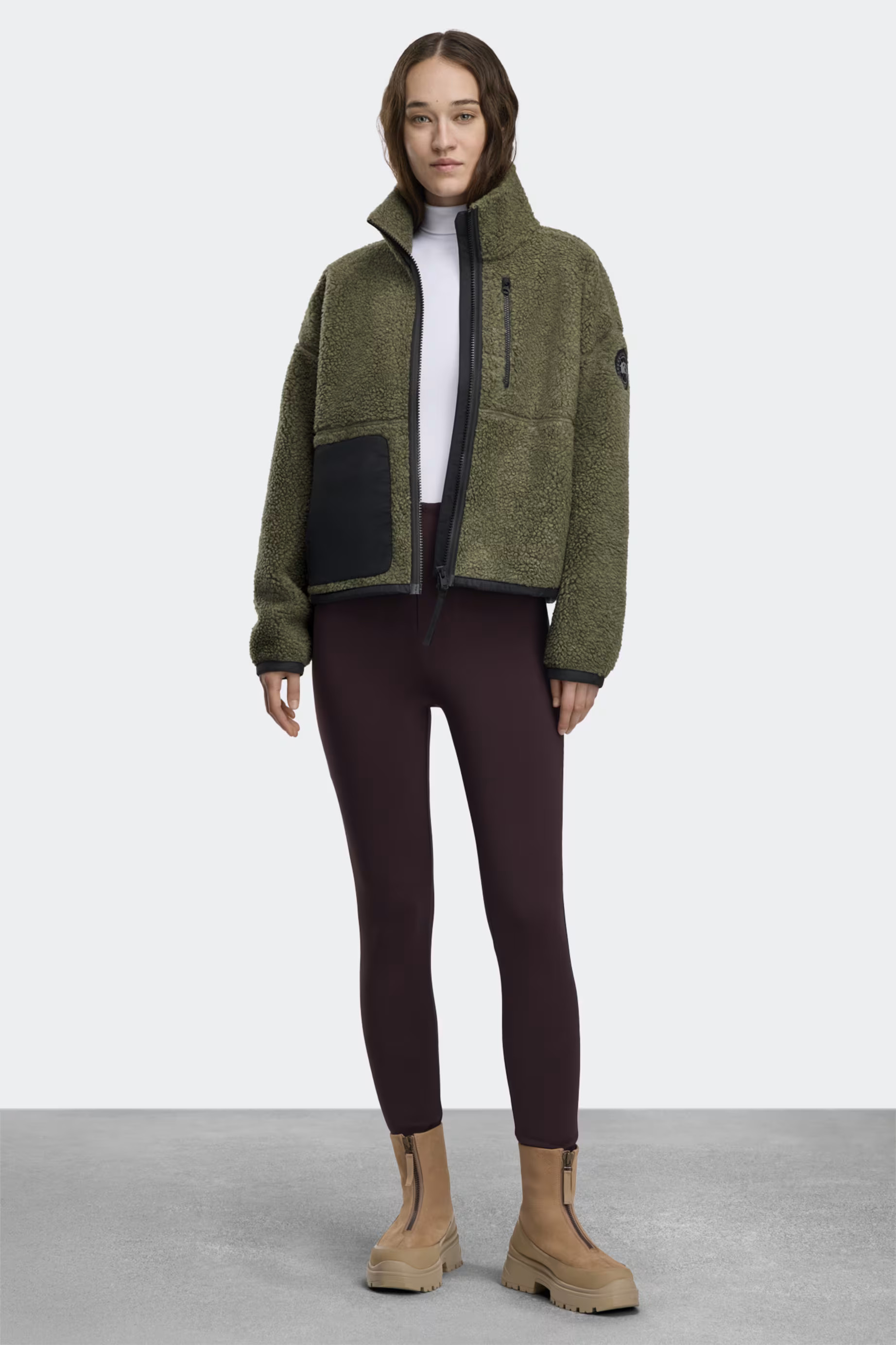 Simcoe Zip Up Fleece Sweater Black Label | Canada Goose