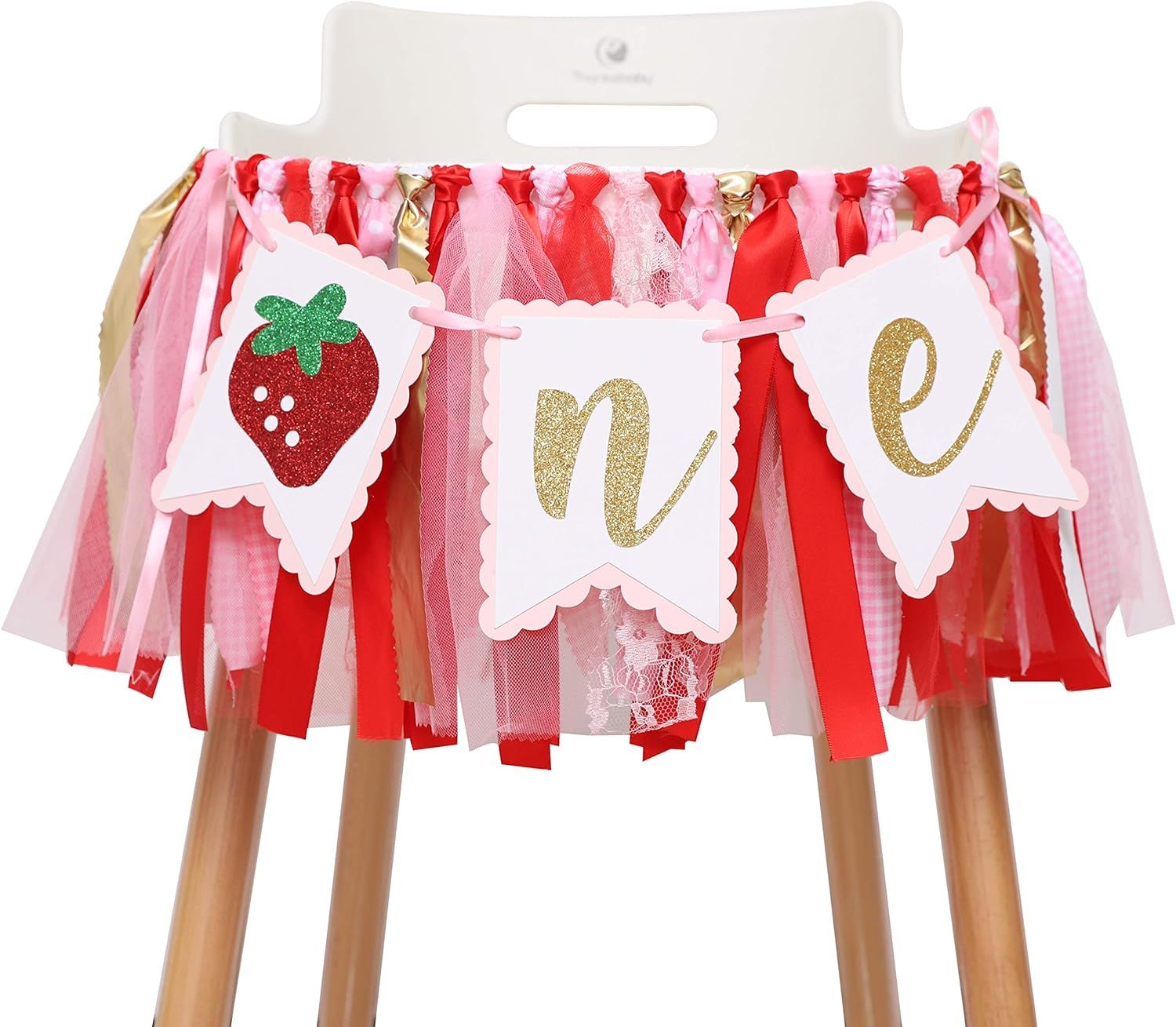 Berry Strawberry Theme High Chair Banner - Sweet First Birthday Banner - Smash Cake Photo Prop - ... | Amazon (US)