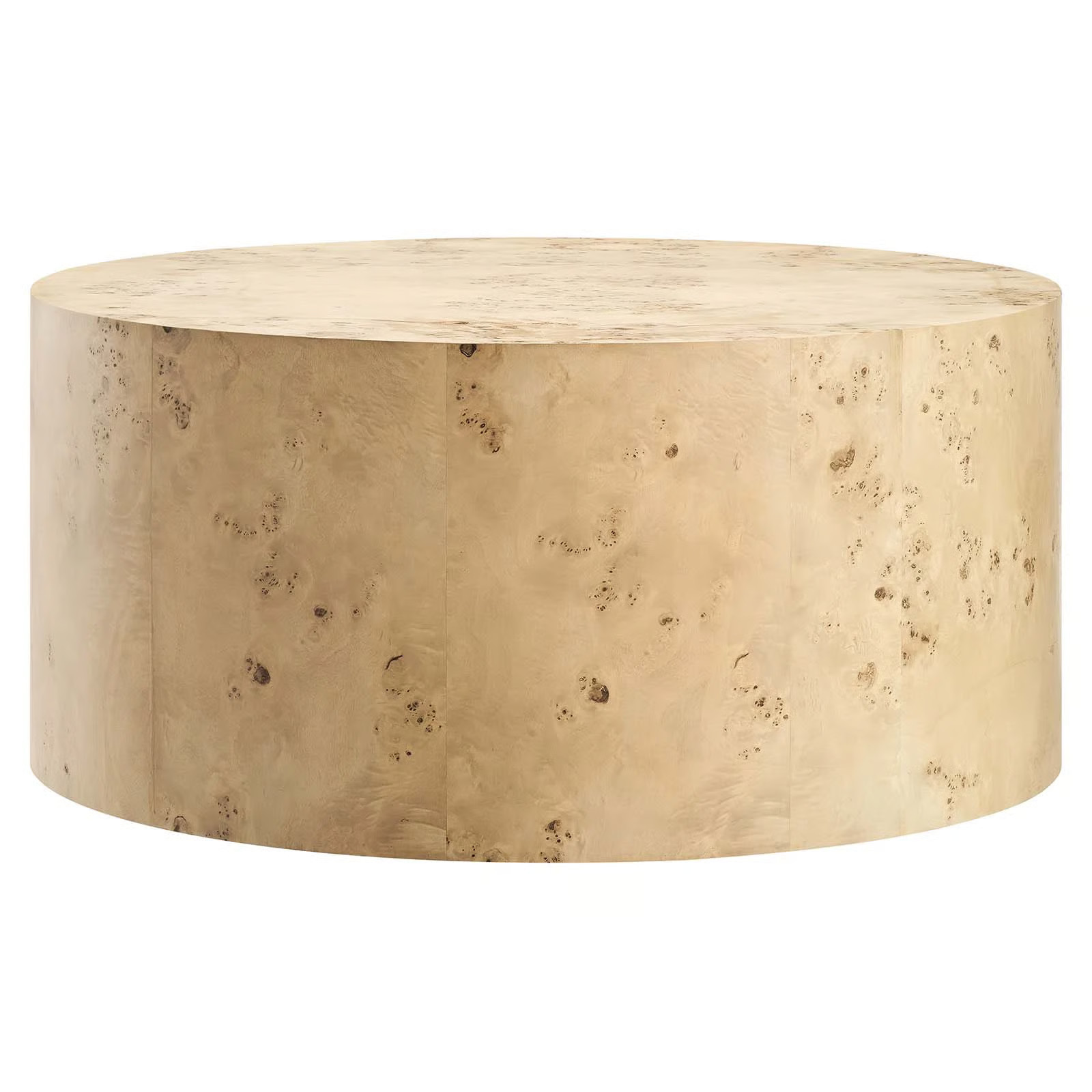 Modway Cosmos 35" Round Burl Wood Coffee Table | Wayfair North America