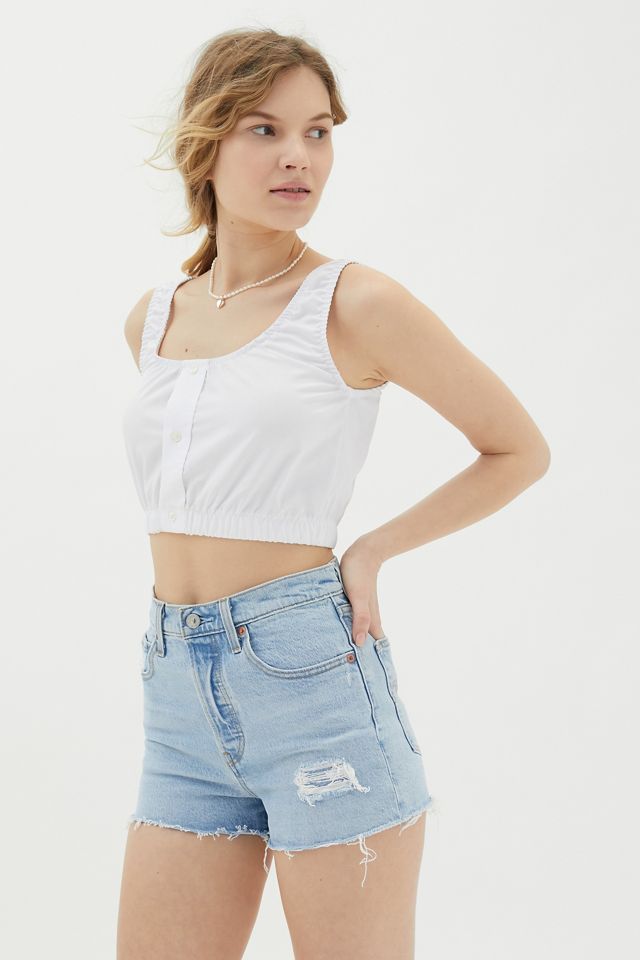 Levi’s Ribcage Denim Short – Tango Pulse | Urban Outfitters (US and RoW)