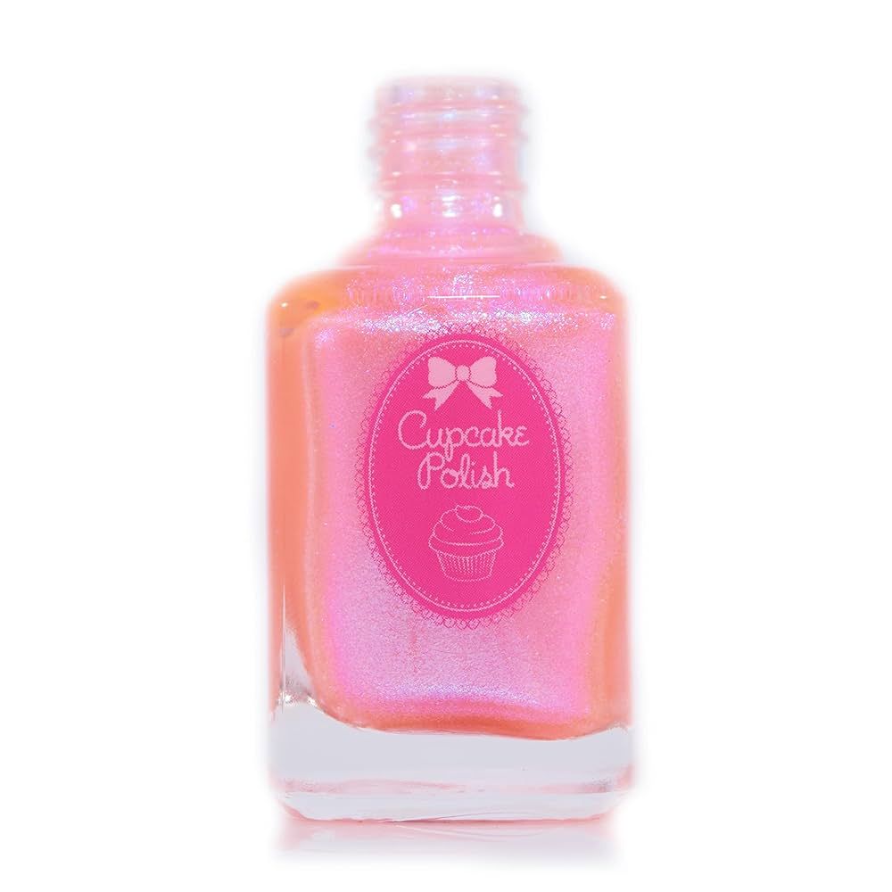 Hamilton - Coral Peach Pink Shimmer Nail Polish by Cupcake Polish | Amazon (US)