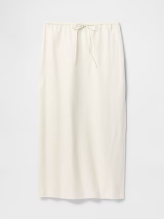 Linen-Blend Midi Skirt | Gap (US)