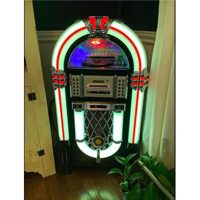 Retro Jukebox Wireless Sound System with Turntable | Wayfair North America