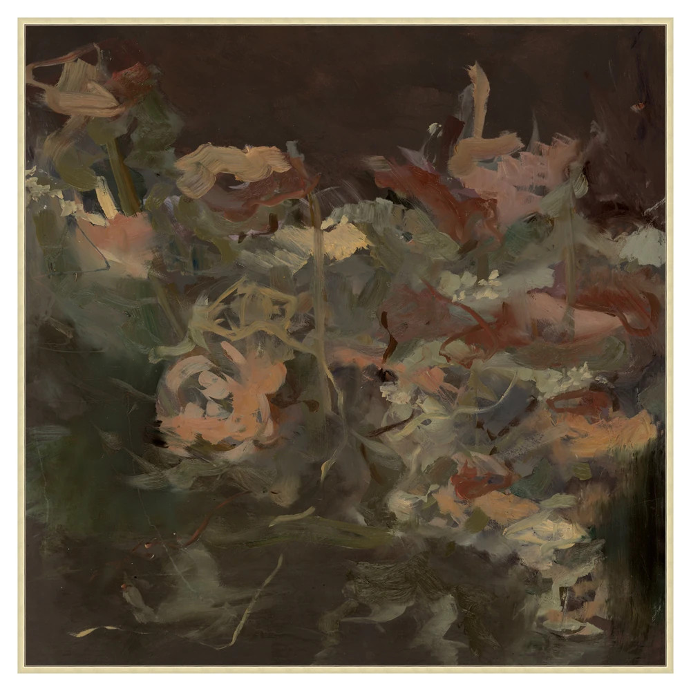 Margaux French Country Moody Floral Painting \u2013 41x41 | Kathy Kuo Home