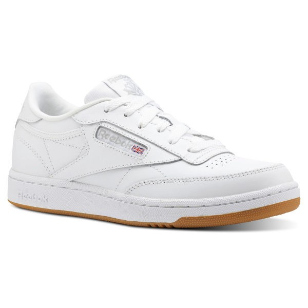 Reebok Shoes Unisex Club C - Grade School in White/Gum Size 4.5 - Court,Lifestyle Shoes | Reebok (US)