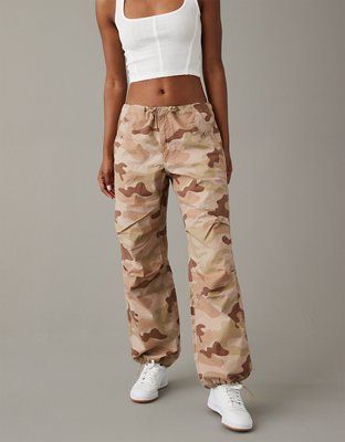 AE Snappy Stretch High-Waisted Parachute Pant | American Eagle Outfitters (US & CA)
