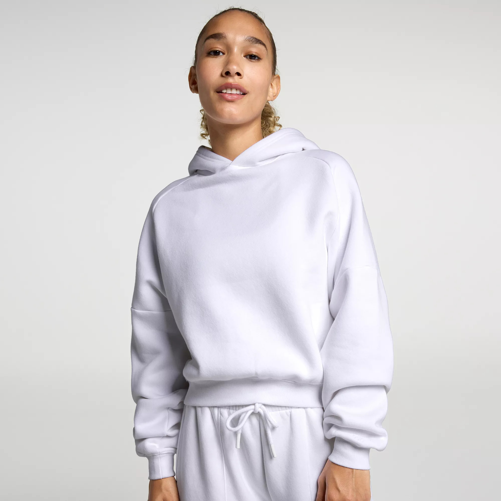 DSG Women's Classic Fleece Athletic Cropped Hoodie, XXS, Pure White | DICK'S Sporting Goods