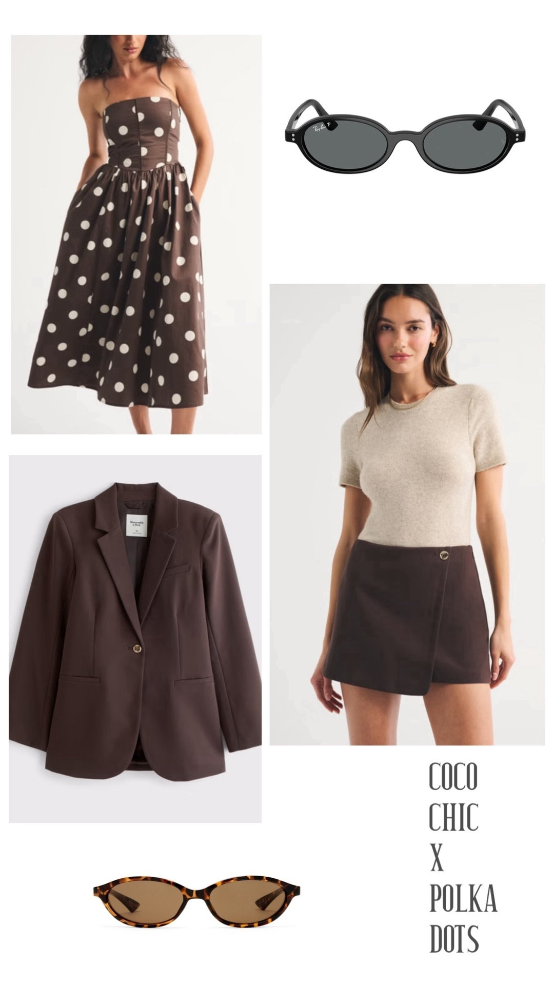 Spring chic look - Chocolate brown x Polka Dots 
Abercrombie
Spring dress
Date night outfits
Spring outfits 2026
Workwear outfit
Polka dot dress
Chocolate brown blazer
Fresh styled work shorts 
Sunnies 
@abercrombie 
@Revolve 


#LTKTravel #LTKSpringSale #LTKootd