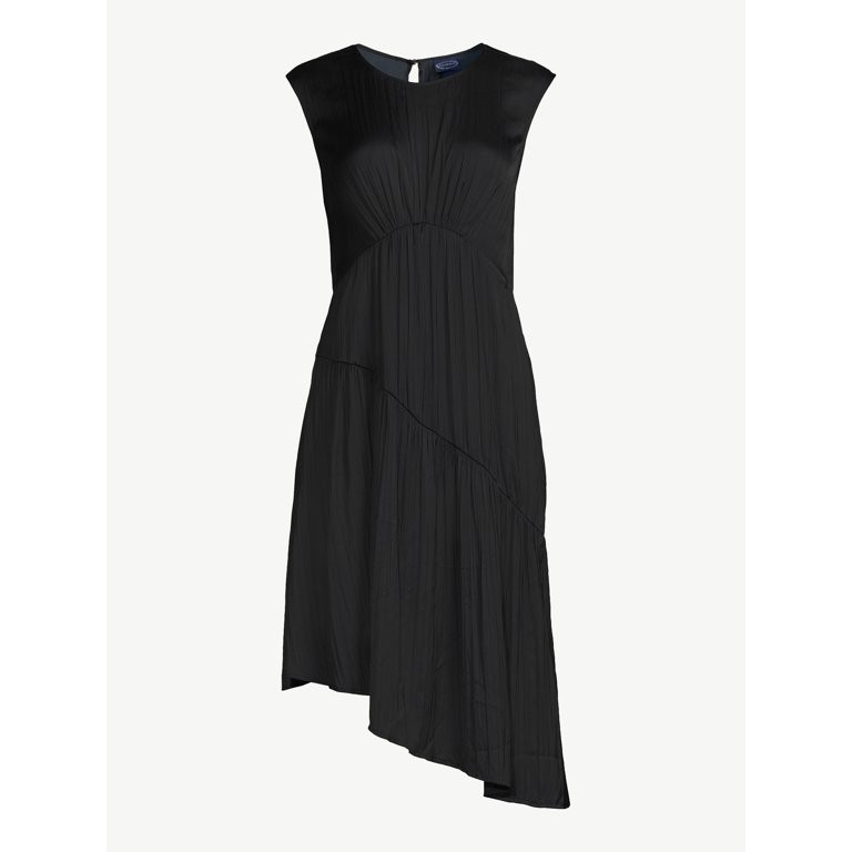 Scoop Women's Sleeveless Tiered Asymmetrical Dress, Sizes XS-XXL - Walmart.com | Walmart (US)