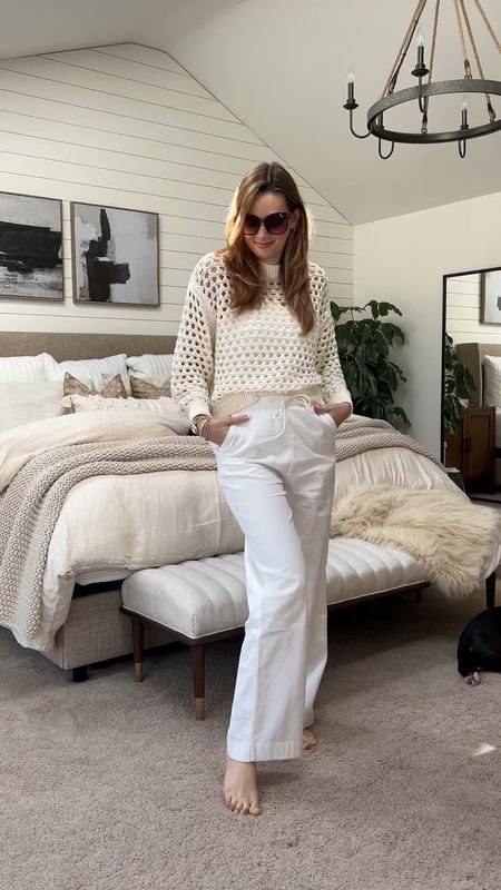 The must have spring knit this season has got to be an oversized crochet sweater! I paired it two ways here, which one do you like more? Let me know in the comments! 

#LTKstyletip #LTKSeasonal