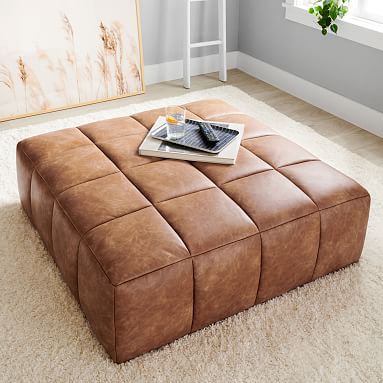 Baldwin Oversized Ottoman | Pottery Barn Teen