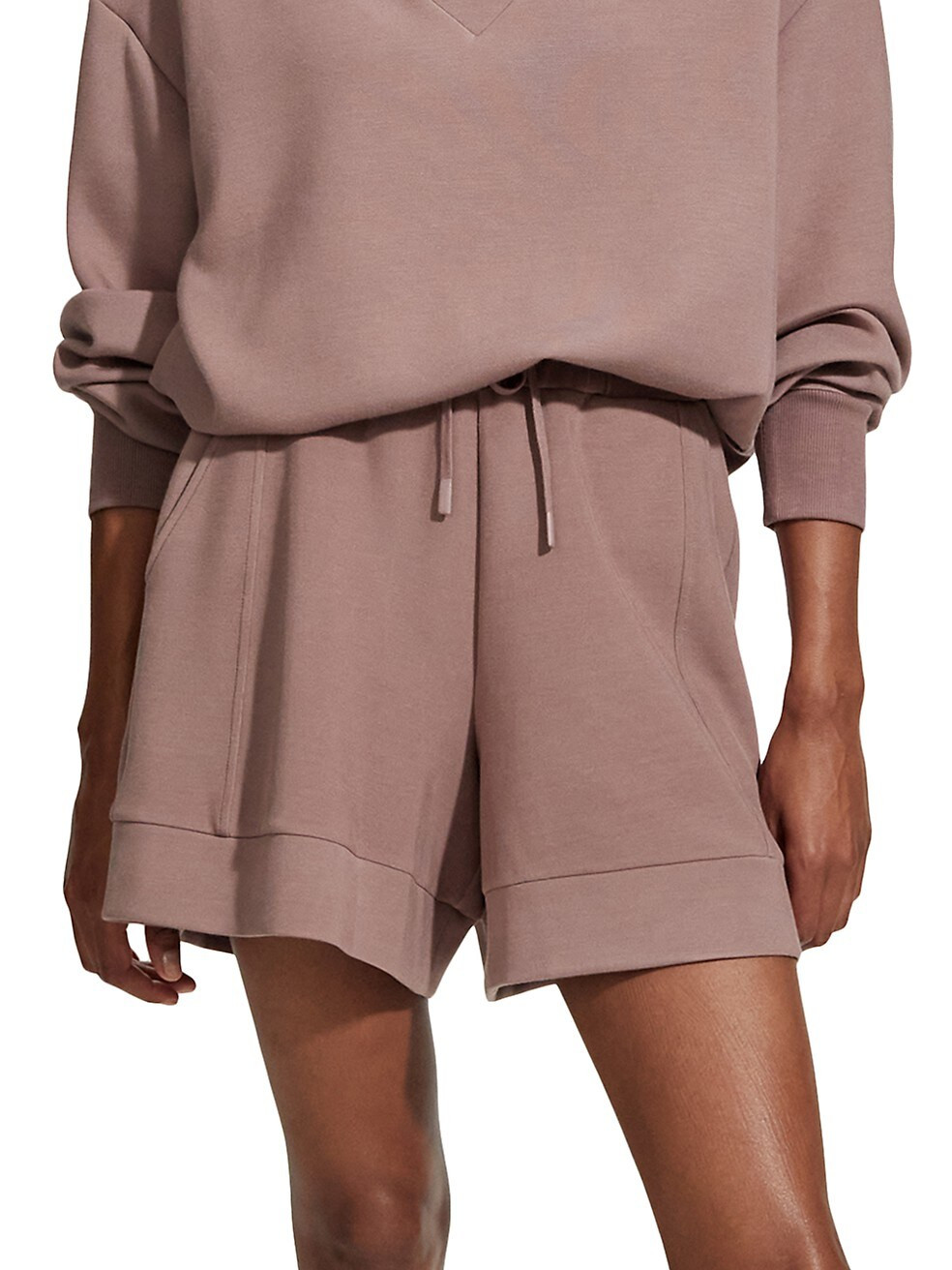 Varley Alder Melangé DrawstringShorts | Saks Fifth Avenue