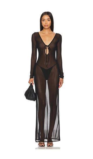 The Isola Maxi Dress in Black | Revolve Clothing (Global)