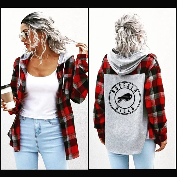 Lightweight Buffalo Bills Flannel Top | Etsy | Etsy (US)