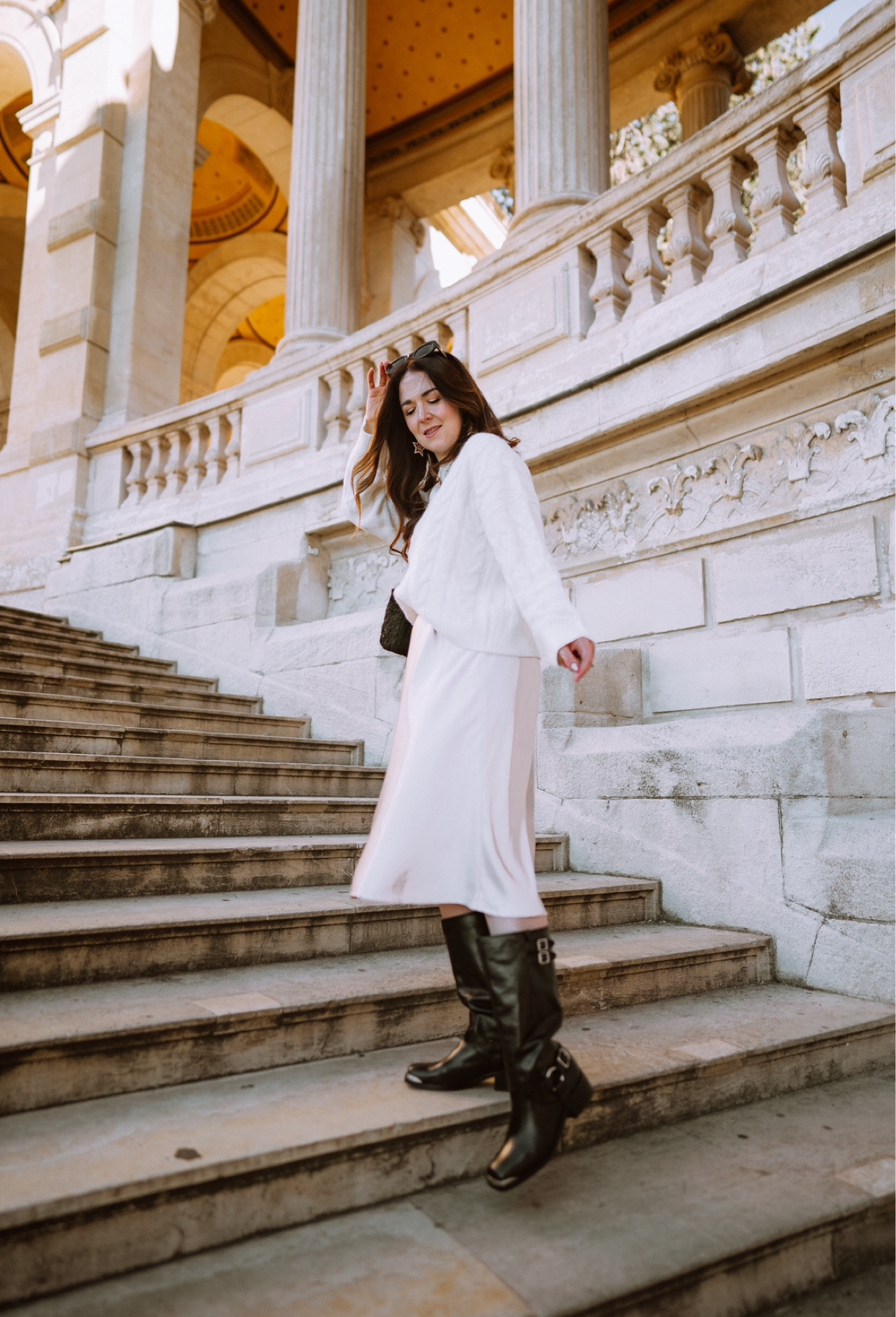 One styling trick I love to do again and again: mixing the masculine with the feminine, the hard with the soft. These moto boots from @dolcevita give the perfect tough contrast to an otherwise muted and soft winter look. I was also able to sightsee around Marseille for hours wearing these and they were super comfortable. Seriously, if you only add one pair of new boots to your closet this winter, make it the Evi!! 

Boots, winter outfit, slip skirt, moto boots

#dolcevita #travelinstyle #marseillecity #marseillefrance #winterstyle #winteroutfits #stylingtips #stylehacks #affordablestyle #styleover30 

#LTKshoecrush #LTKfindsunder100 #LTKeurope