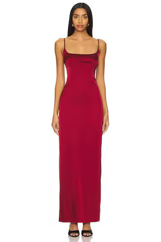 NBD Suman Maxi Dress in Deep Red from Revolve.com | Revolve Clothing (Global)