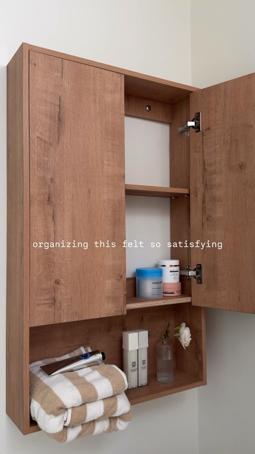 Love a good decluttering day - organized all my skincare in this gorgeous wooden wall mounted cabinet 🫶🏼 

@wayfair 

Linked lots of other home organization and decluttering finds. 

Wall mounted shelves
Chrome shelves
Stainless steel shelves
Wooden shelves
Shoe rack
Clothing rack
Wall hooks
Aesthetic towel holder
Nightstand
Vanity makeup organizer
WayDay 
Wayfair favorites 
Home organization 
Bathroom organization 
Skin care organization
Nighttime routine 
Morning routinee
Wayfair 
Spring refresh 
Spring home refresh 



#LTKselfcare #LTKHome #LTKSaleAlert