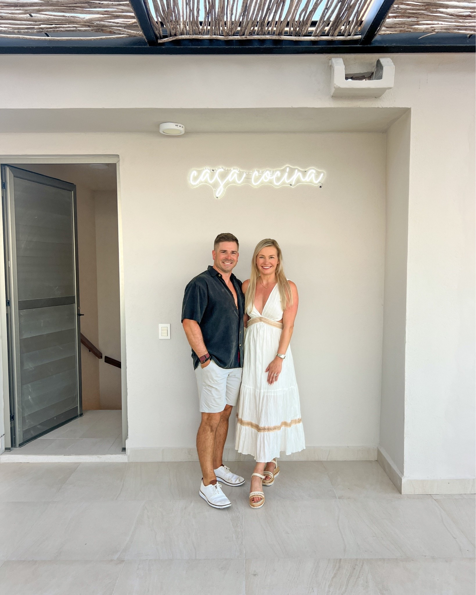 Neutral honeymoon outfit inspiration for Los Cabos, Europe, Greece, Italy & coastal summer vacations 🤍 Sharing both of our vacation looks from a recent date night in Cabo featuring breezy resortwear, linen menswear, white dresses, and elevated couples style perfect for beach dinners, luxury resorts, and European summer nights. Save this for your next honeymoon, anniversary trip, or summer getaway outfit inspo.

Cabo honeymoon outfits, European summer outfits, couples vacation outfits, honeymoon outfit inspiration, Cabo San Lucas style, luxury resort outfits, Greece honeymoon outfits, Italy vacation outfits, neutral vacation outfits, white vacation dress, linen mens outfit, beach dinner outfit, coastal chic outfits, summer resort wear, classy vacation outfits, Mexico vacation style, romantic getaway outfits, luxury travel fashion, Europe summer style, date night vacation outfits

#LTKTravel #LTKWedding #LTKMens