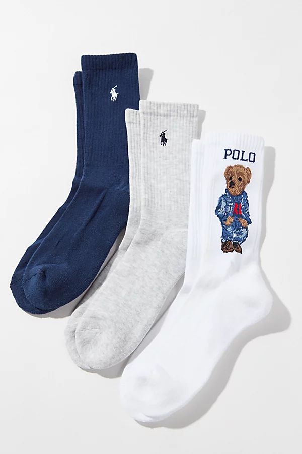 Polo Ralph Lauren Americana Sport Bear Sock 3-Pack | Urban Outfitters (US and RoW)
