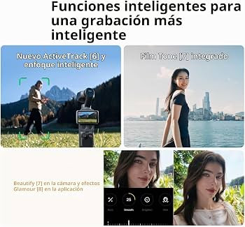 DJI Osmo Pocket 4 Standard Combo, Pocket Gimbal Vlog C\u00e1mara, 1\u2033 CMOS y 4K/240fps | Amazon (US)