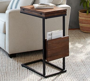 Allen Rectangular Extending C-Table (12") | Pottery Barn (US)