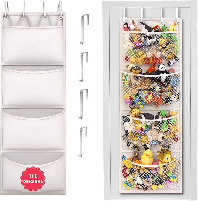 The Original Stuffed Animal Storage (Patent Pending) - Over Door Organizer for Stuffies, Baby Ide... | Amazon (US)