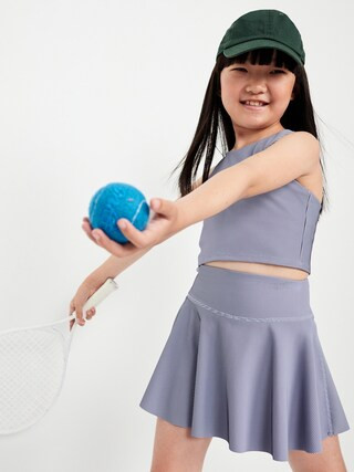 High-Waisted PowerSoft Ribbed Skort for Girls | Old Navy (US)