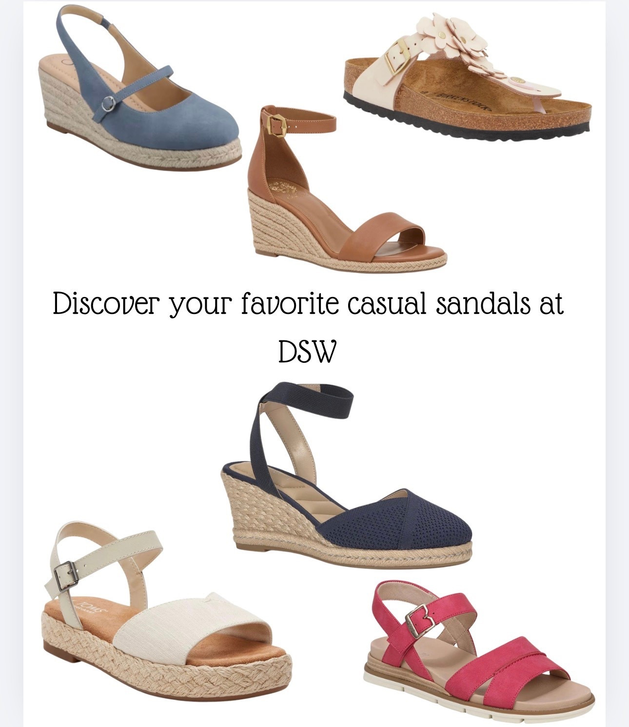 Discover your new favorite summer sandals at DSW, where sales are always fantastic and the brands are top quality.

#LTKOver40 #LTKSaleAlert #LTKMothersDay