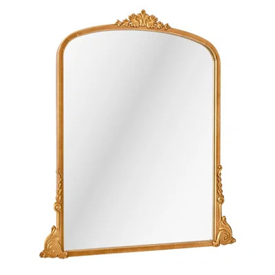 Dakarai Metal Framed Wall Mounted Mirror in Antiqued | Wayfair North America