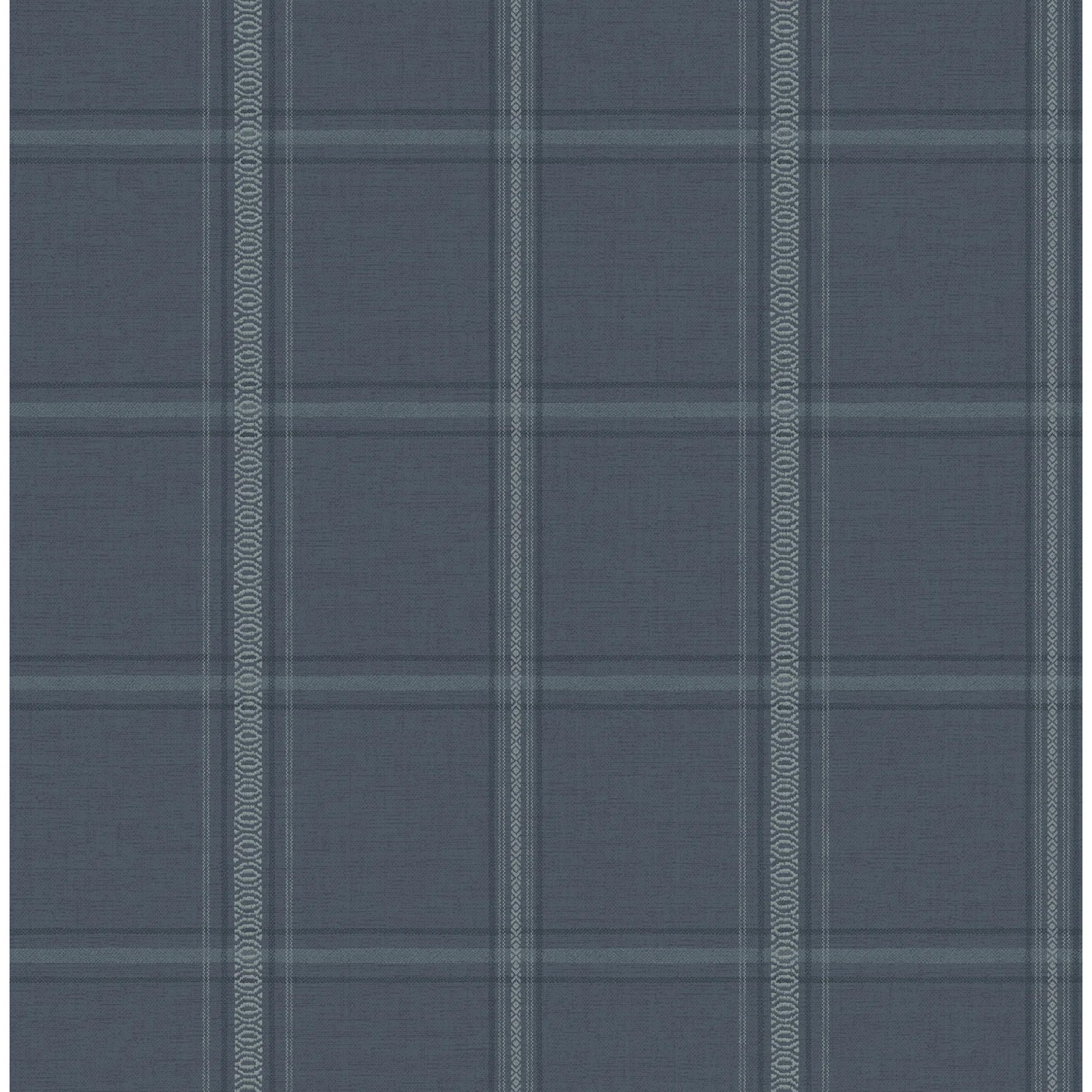Auberge Dark Blue Plaid Wallpaper | Wayfair North America