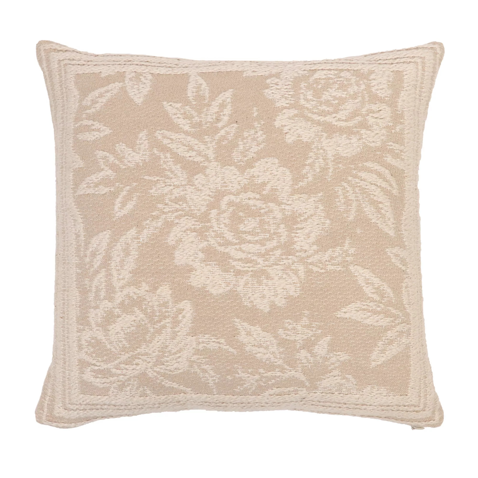 Sonoma Goods For Life® Floral Border Jacquard Decorative Throw Pillow | Kohl's