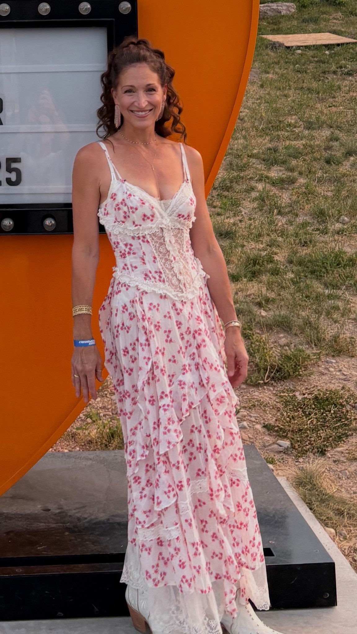 Feminine and flowy concert-perfect and ON SALE!  Free People “bodysuit”…but really….it’s a dress.  You’ll have to stalk the sale page to find it as people return it….otherwise you can find it at Poshmark. The Feed Me Gems earrings are on super clearance at the Buckle!  They’re SO sparkley and pretty!  And I’ve walked a hundred miles in my Ariats!  They’re so comfy and cute!

#LTKShoeCrush #LTKFindsUnder100 #LTKSaleAlert