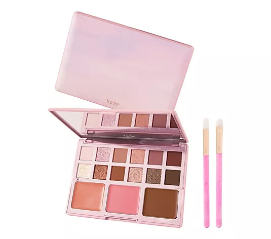 tarte maracuja juicy eye & cheek palette w/ brushes - QVC.com | QVC