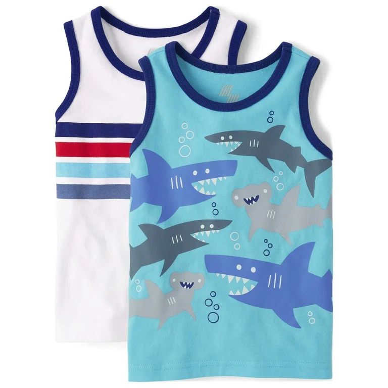 The Children's Place Toddler Boy's Tank Top, 2-Pack, Sizes 2T-5T | Walmart (US)