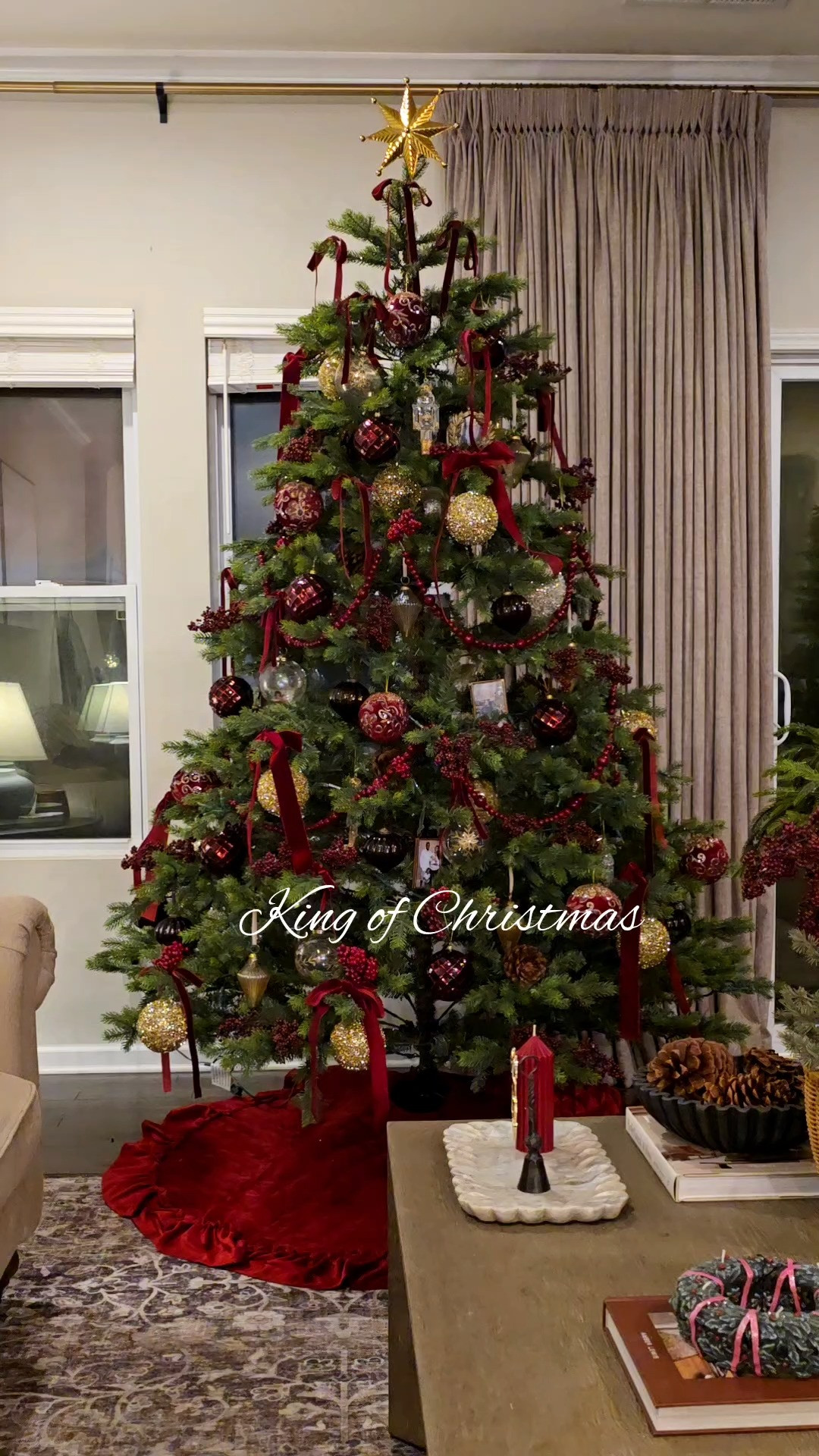 king of Christmas Rushmore Fir and all the trimmings 

 #LTKHoliday #LTKSeasonal #LTKHome