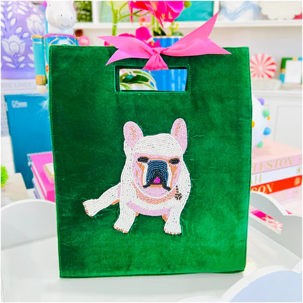 Customize Your Dog & Palm Hand Beaded Totes | James Ascher