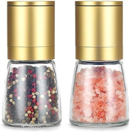 Vucchini Pepper Salt Grinder Mill - Adjustable Coarseness Ceramic Spice Grinder Shaker - Refillab... | Amazon (US)