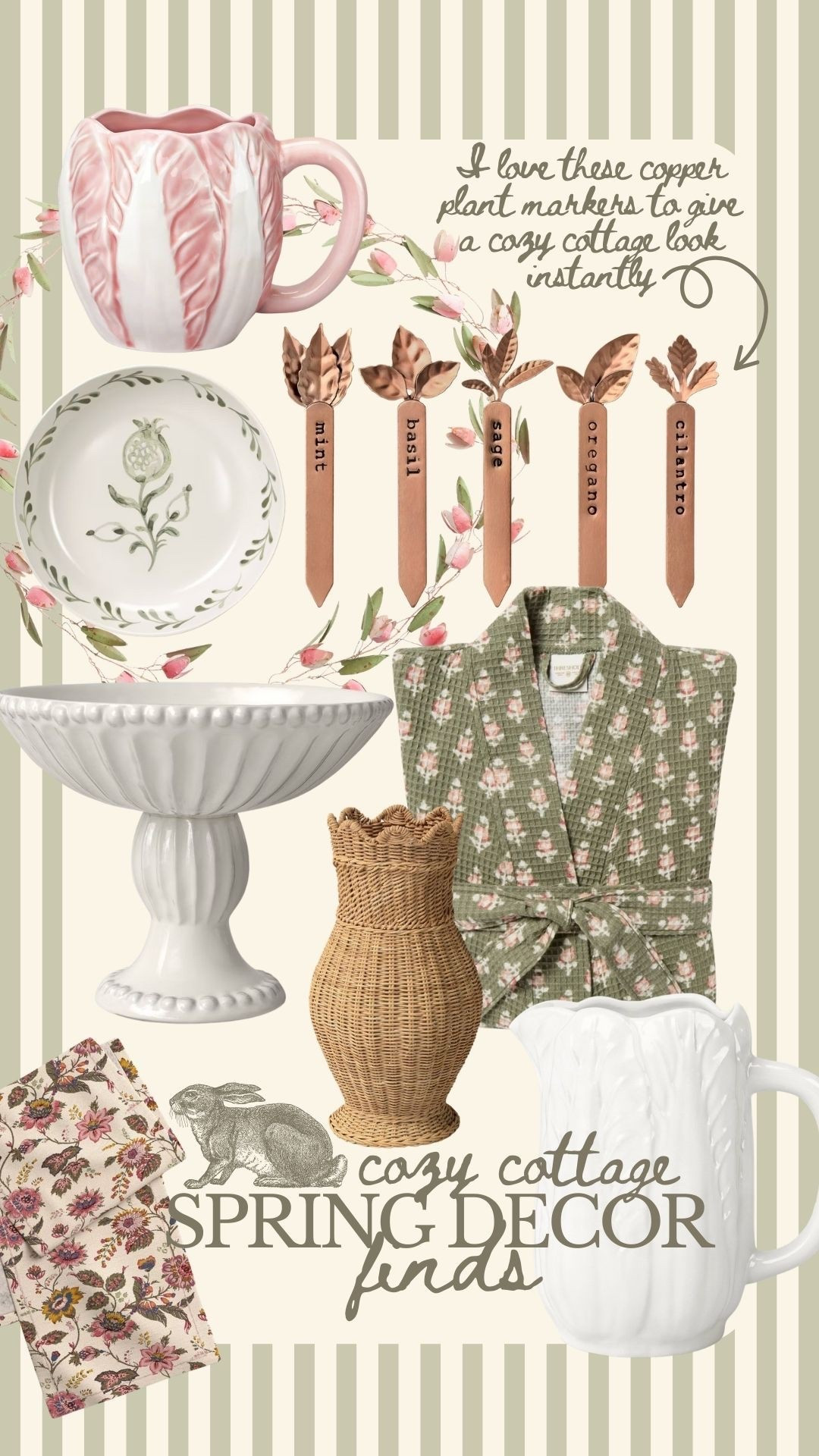 Cozy cottage spring finds 🥬🐇🪴

#LTKHome #LTKSeasonal