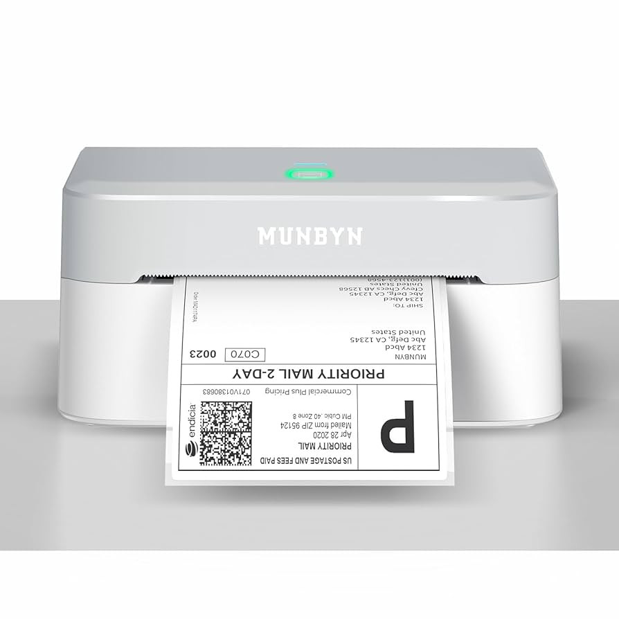MUNBYN Bluetooth Thermal Label Printer RW403B, Wireless 4x6 Shipping Label Printer for Small Busi... | Amazon (US)