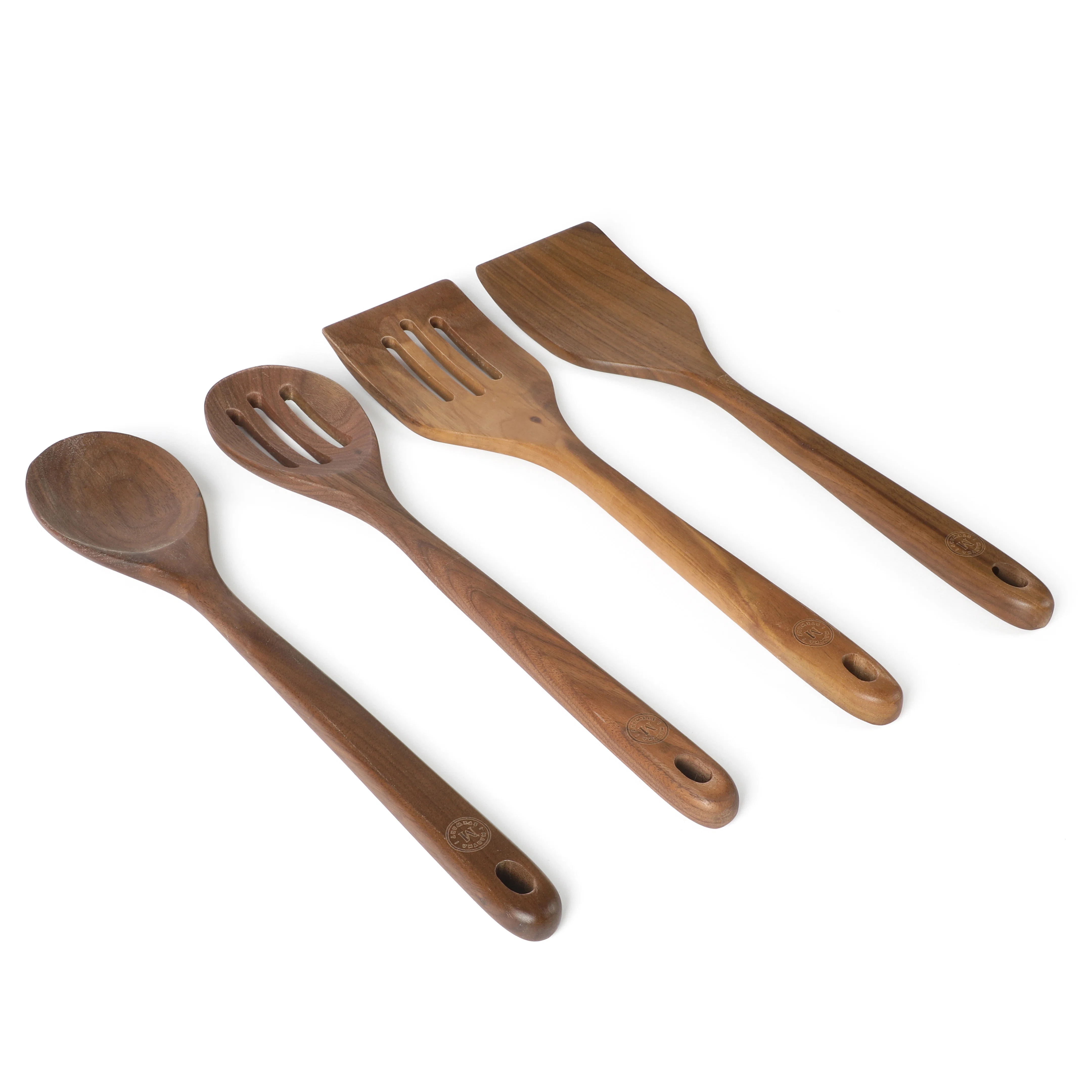 Martha Stewart Bainford 4-Piece Wooden Kitchen Tool Set - Olive | Wayfair North America