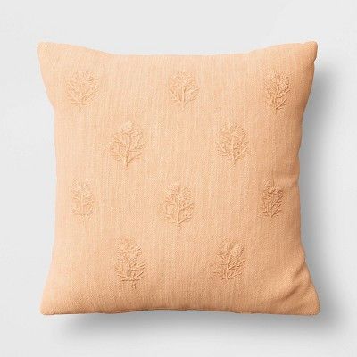 Embroidered Floral Square Throw Pillow - Threshold™ | Target