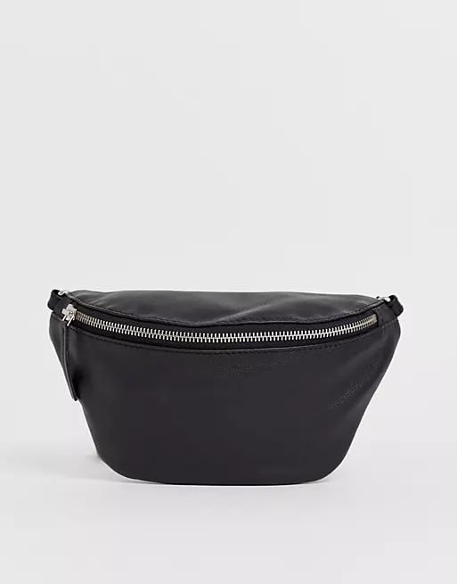 ASOS DESIGN LEATHER classic fanny pack | ASOS (Global)
