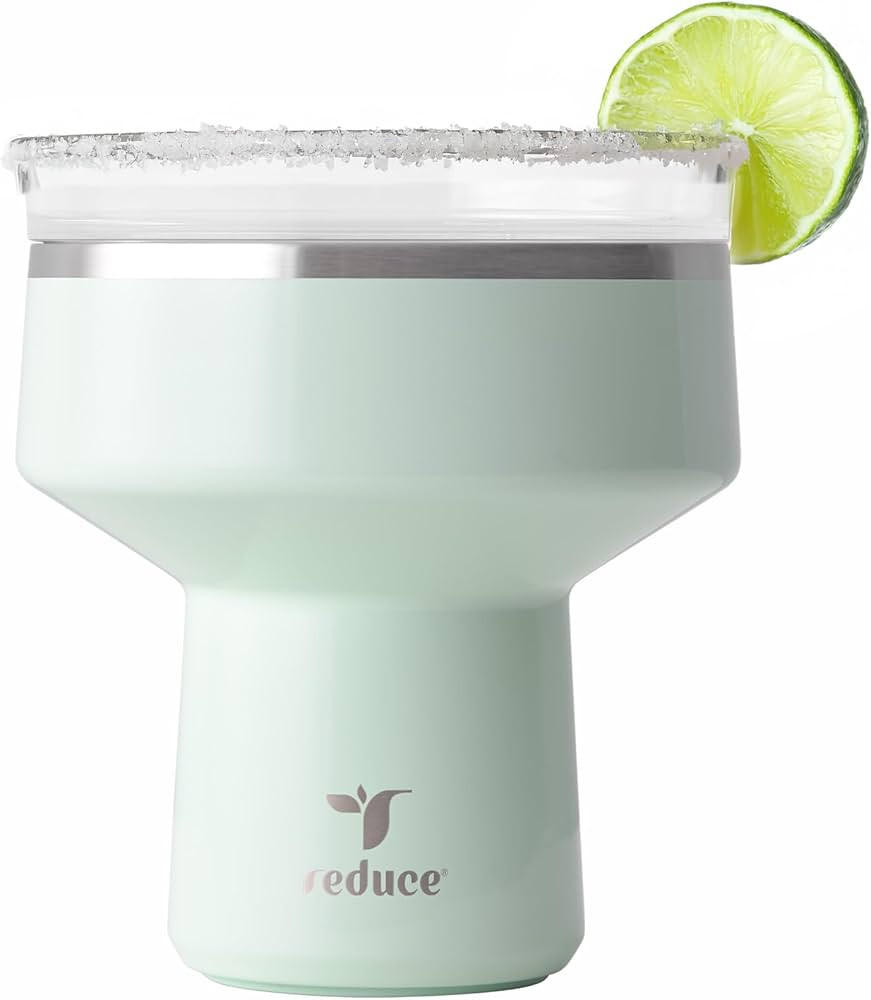 REDUCE Saltini 16 oz Cocktail Tumbler - Insulated Margarita Tumbler with Lid - Keeps Drinks Cold ... | Amazon (US)