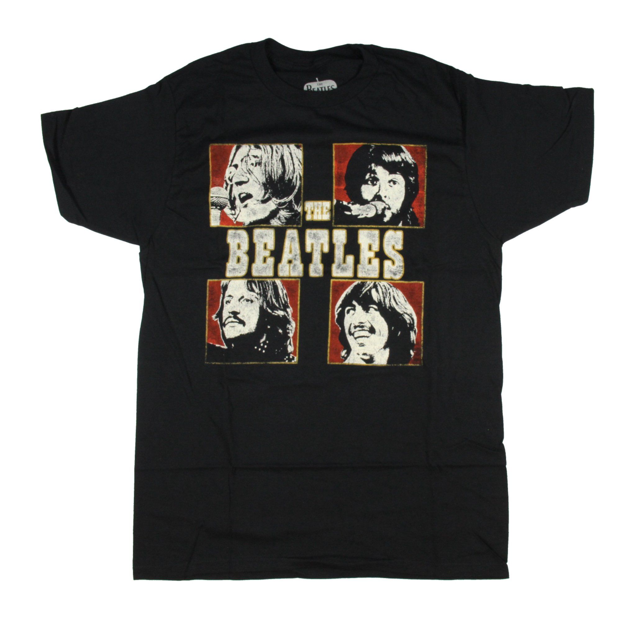 The Beatles Men's Distressed Vintage Band Member Squares Licensed T-Shirt | Walmart (US)