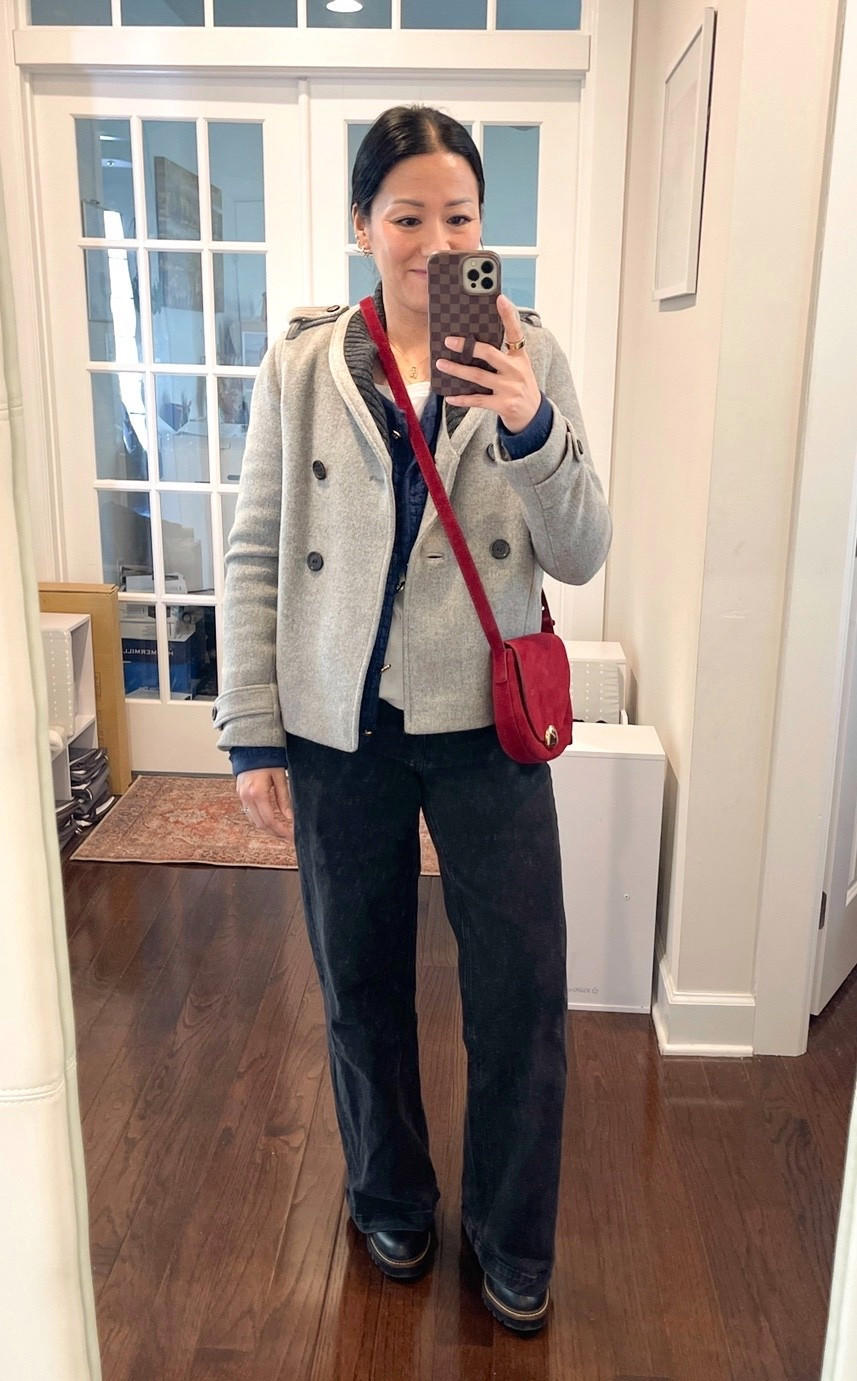 Size 4 coat
Size small cardigan 
Size 27 jeans
Boots are true to size


#LTKgrwm #LTKOver40 #LTKootd