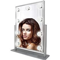 Impressions Hollywood Touch Duotone Makeup Mirror with 9 LED Bulbs, Lighted Vanity Mirror with USB P | Amazon (US)